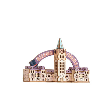 Canadian Landmarks 3D Wooden Fridge Magnet series-Ottawa Parliament Hill