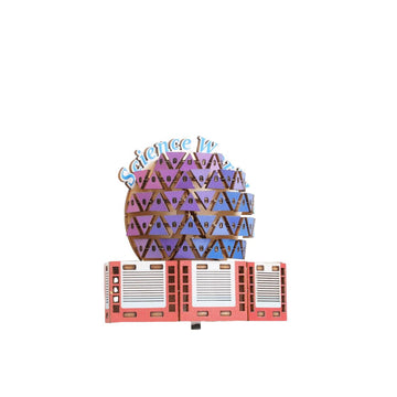 Canadian Landmarks 3D Wooden Fridge Magnet series-Science World
