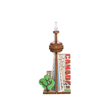 Canadian Landmarks 3D Wooden Fridge Magnet series -CN Tower