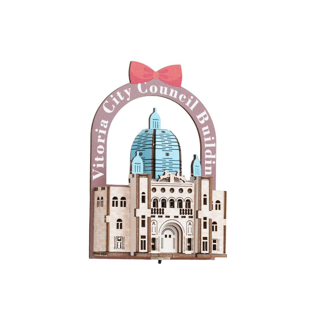 Canadian Landmarks 3D Wooden Fridge Magnet series-Victoria Parliament Building
