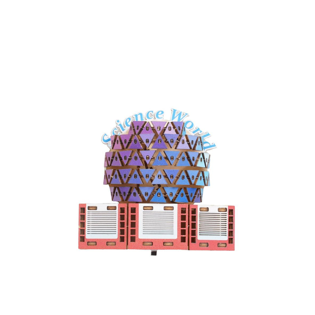 Canadian Landmarks 3D Wooden Fridge Magnet series-Science World