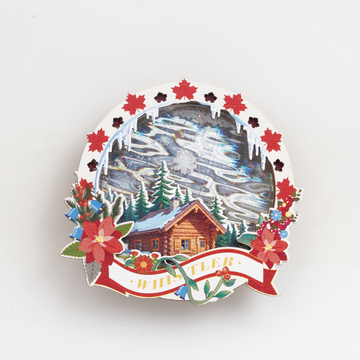 Canadian Aurora Sand-Flow Refrigerator Magnet Series | Shake to Uncover the Four Seasons and Romance of the Maple Country